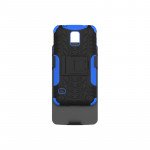 Wholesale Samsung Galaxy S5 Rugged Hybrid Case Stand and Holster Clip (Blue)